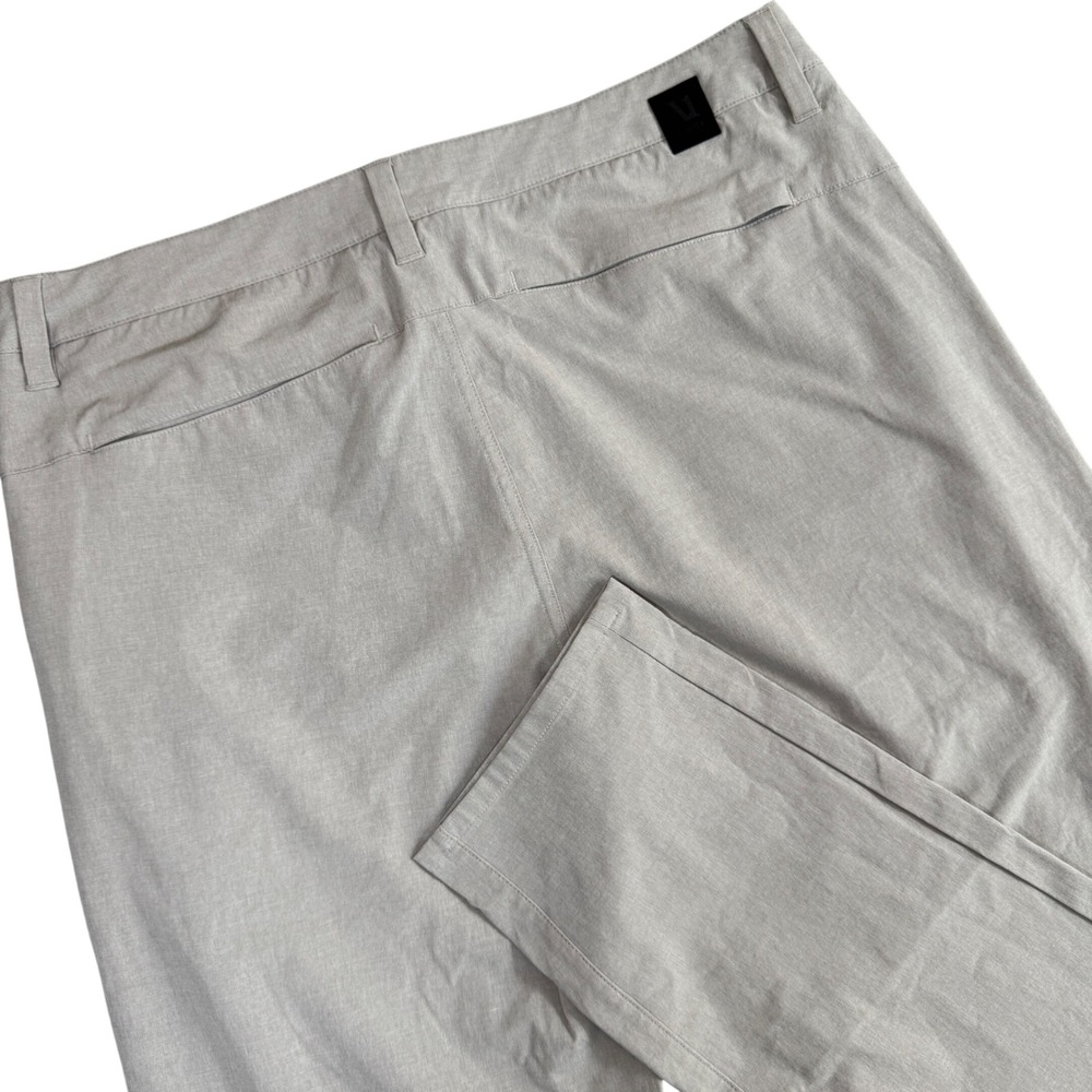 Vuori Aim Pants Mens 32x31 Khaki Tan Performance Stretch Technical Travel Golf